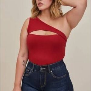 Torrid size 6 foxy one shoulder top